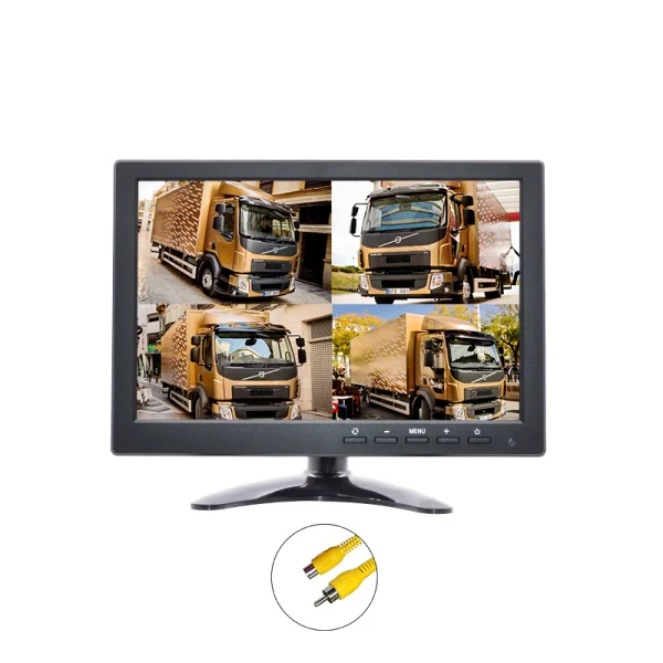 7 inch High Definition Quad View Monitor with Touch Button Screen
