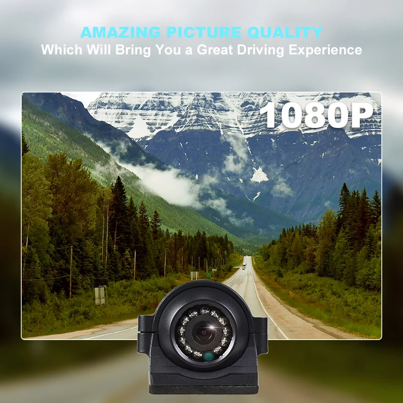 1080P IR Night Vision Rearview Camera Universal Backup Camera