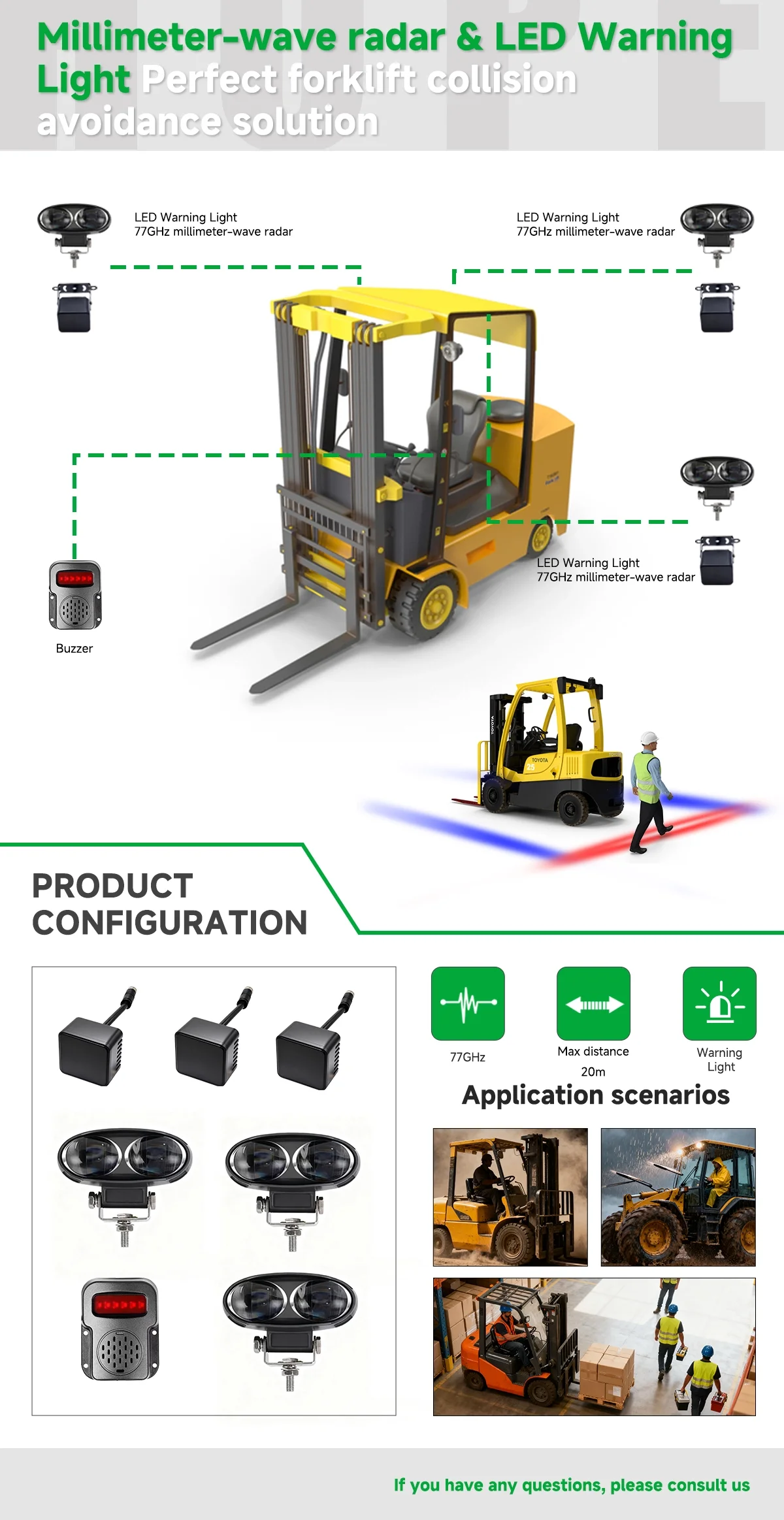 Perfect forklift collision avoidance system