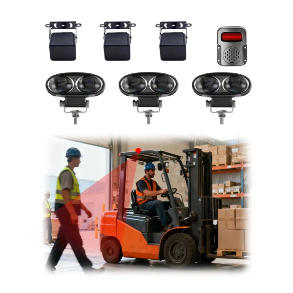 77GHz millimeter-wave radar & LED Warning Light for Forklift
