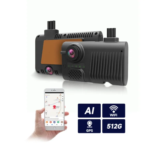 Dash Cam with Driver Fatigue Detection Dual Lens Commercial Vehicle Safety Kit