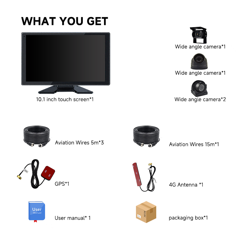 Real-time Live Streaming, Vehicle Position Tracking, 4-Way Wide-Angle Camera / C9