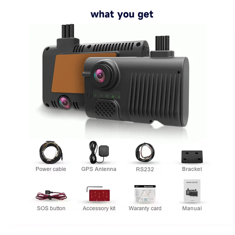 integrates dual-lens recording, ADAS driver assistance, DMS driver monitoring, GPS/BD positioning / HP-C2