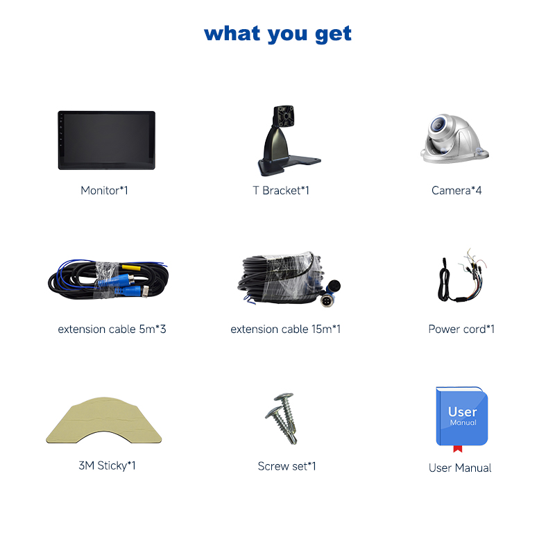 4G 4CH 360°panoramic monitoring and navigation integrated system / k10