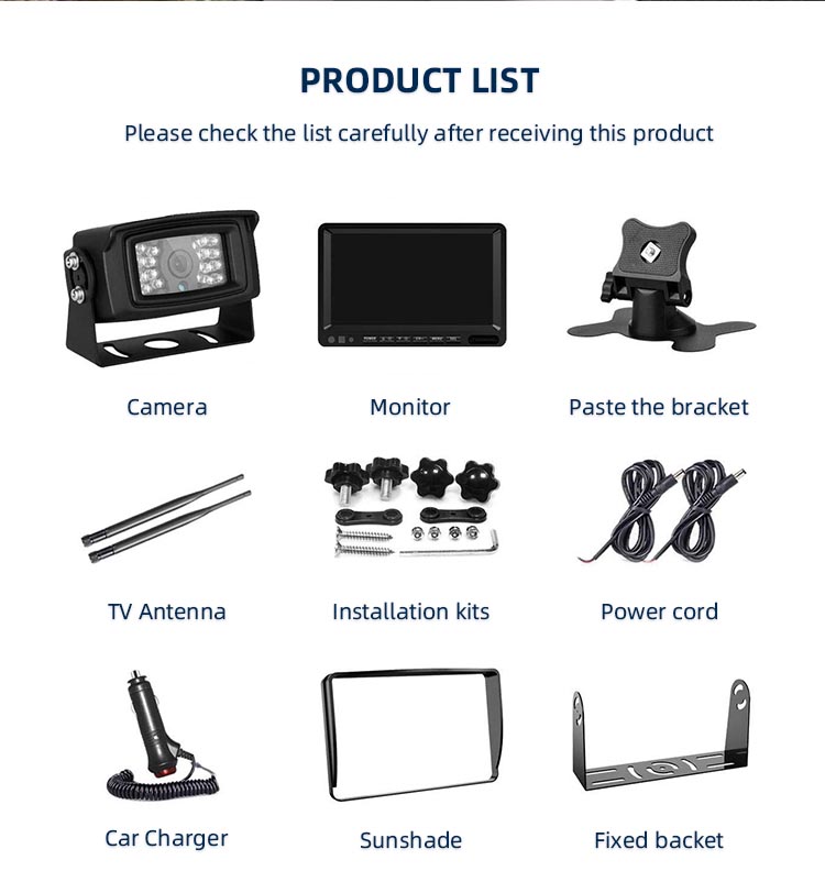 2.4G digital Wireless signal Far from interference backup camera dvr system / X1