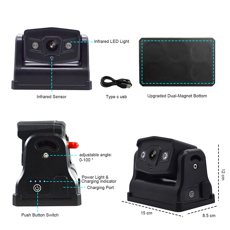 7 inch1080p HD backup camera wireless and monitor system / K10